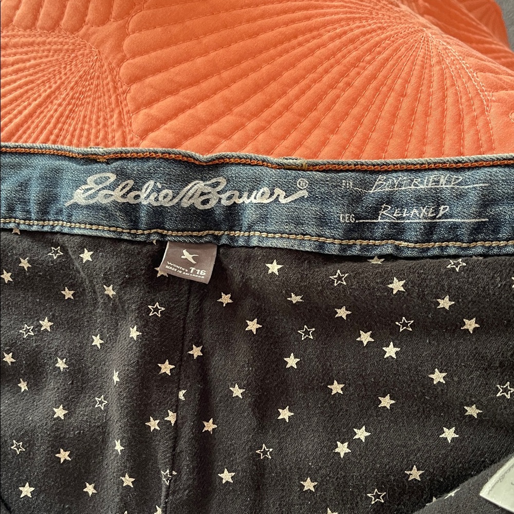 Eddie Bauer ,fleece lined jeans,NWOT, 16 Tall,FINAL MARKDOWN! - Picture 3 of 8